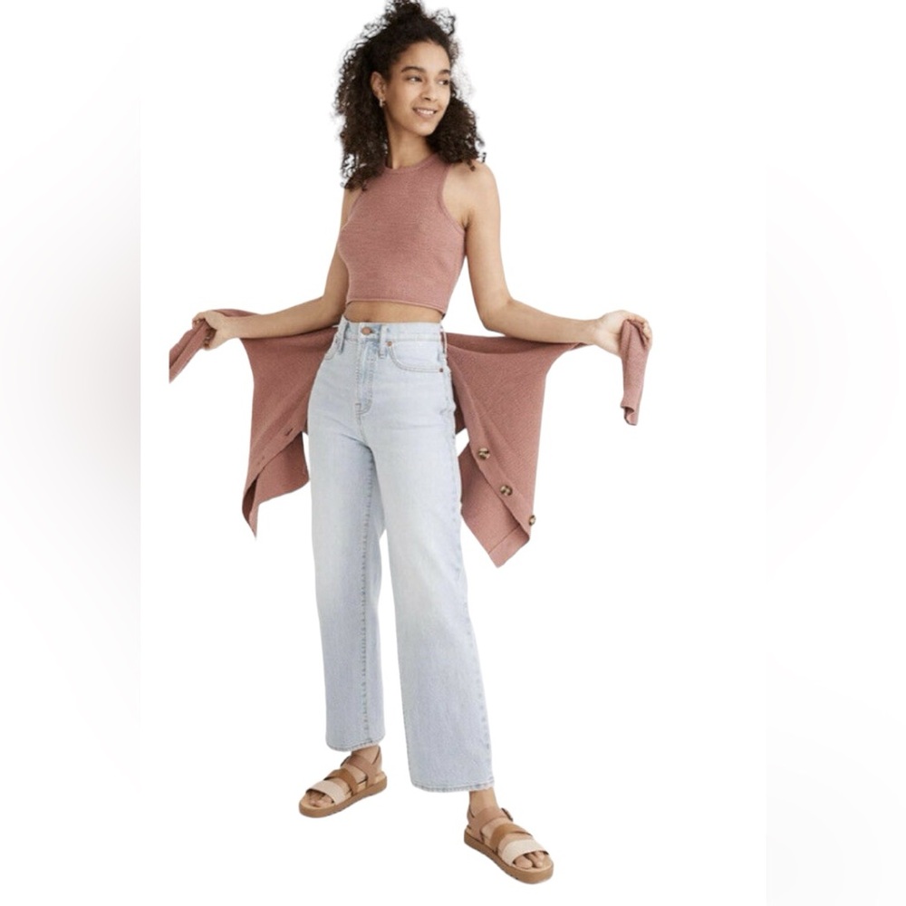 Madewell Perfect Vintage Wide-leg Crop Jeans in Edmunds Wash